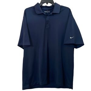 •NIKE•MENS' NAVY POLO PRO-GOLF SHIRT SIZE XL EUC